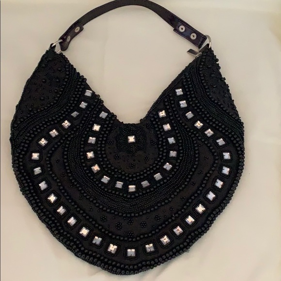 Handbags - Vtg Unique Beaded Shoulder Evening Handbag Purse